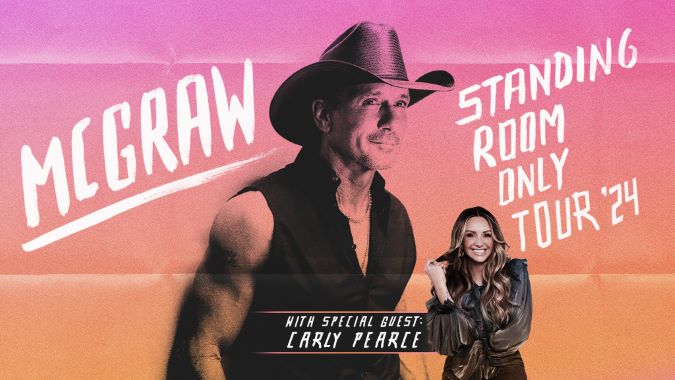 Tim McGraw @ The Kia Forum Friday June 28 @ 7:00pm with special guest Carly Pearce.         ***PLEASE WRITE YOUR  HOTEL NAME AND SHUTTLE TIME IN NOTES SECTION***