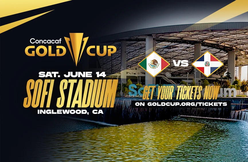 CONCACAF Gold Cup – Mexico vs Dominican Republic June,  14 · Sat · 7:15PM · 2025***PLEASE WRITE YOUR HOTEL NAME AND SHUTTLE TIME IN NOTES SECTION***