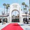 UNIVERSAL CITY, CALIFORNIA - APRIL 15: The entrance to Universal Studios is seen during Universal Studios Hollywood grand reopening media day at Universal Studios Hollywood on April 15, 2021 in Universal City, California. (Photo by Amy Sussman/Getty Images)
